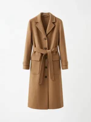 Wollmantel Camel