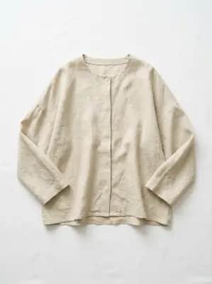 Oversized Leinenbluse
