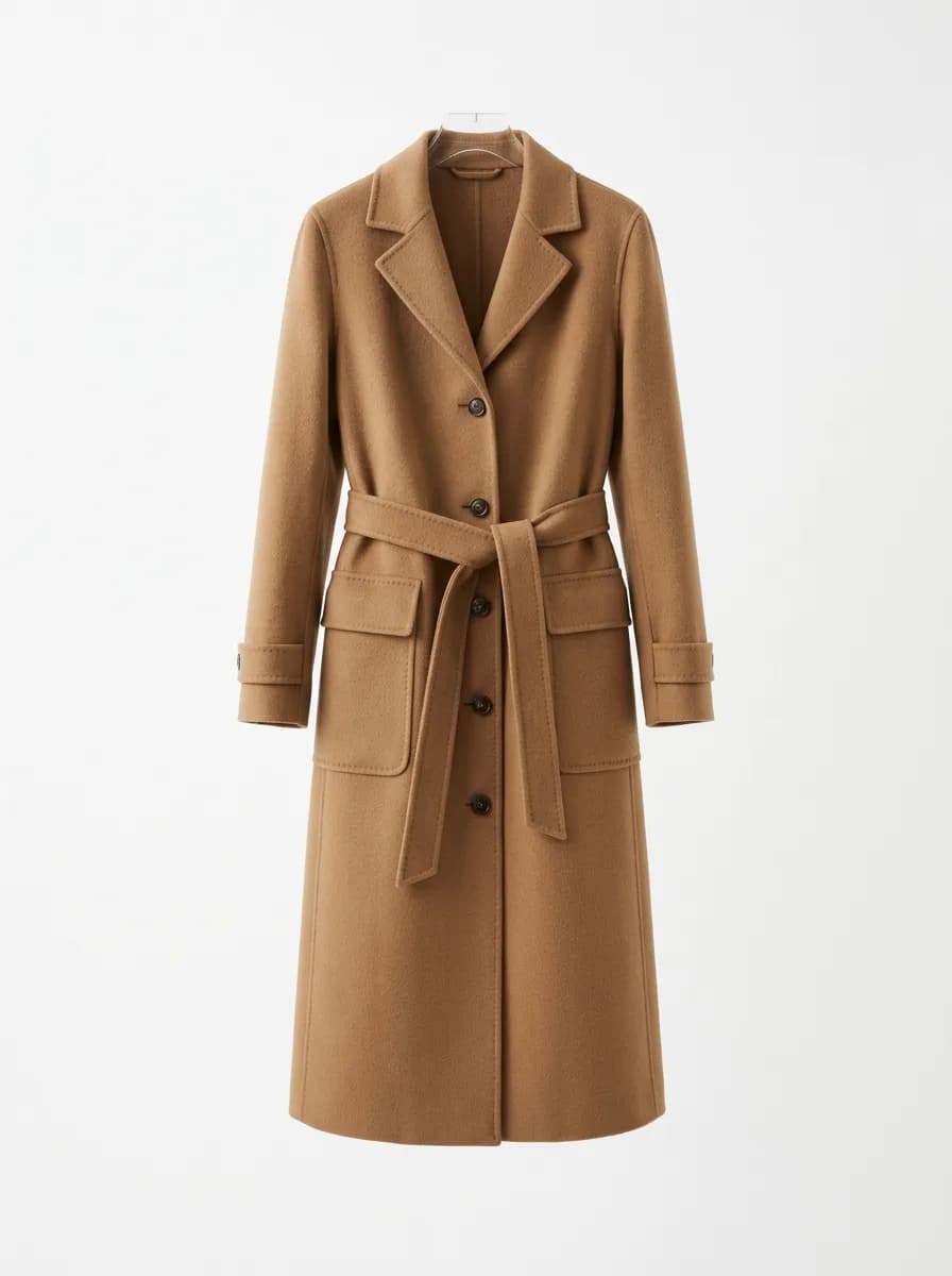 Wollmantel Camel