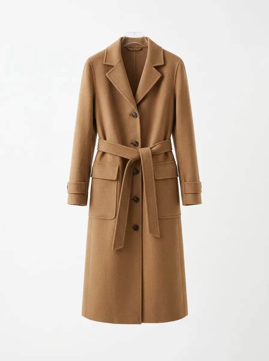 Wollmantel Camel