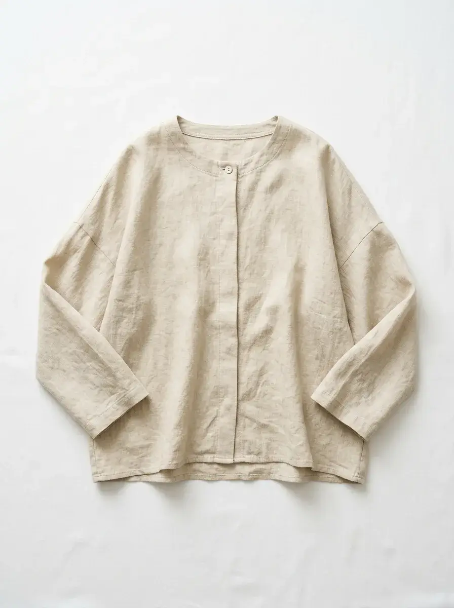 Oversized Linen Blouse
