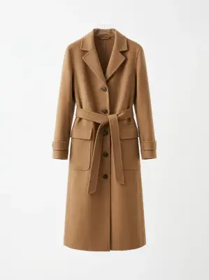 Wollmantel Camel